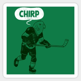 Hockey Chirp (green version) Sticker